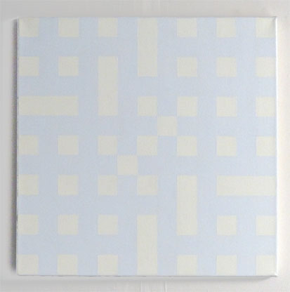 Philip Bradshaw, Crossword paintings, CW445 (WHITE), 2013